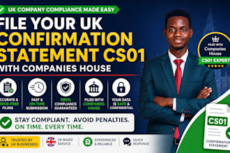 file your UK confirmation statement cs01 with companies house
