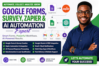 be your google form survey, zapier ai automation expert