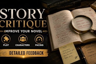 critique and improve your story novel or fiction manuscript with a feedback