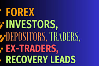 generate fresh forex crypto and investor leads