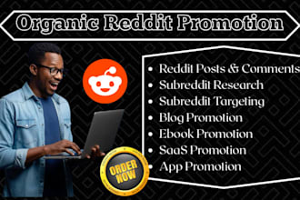 promote brand, crypto, web3 or ebook via reddit SEO post GEO comment