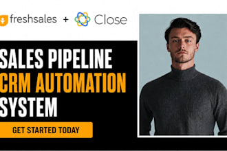 setup freshsales close crm sales pipeline automation system