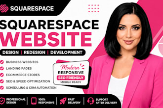 build squarespace website design, redesign squarespace website development