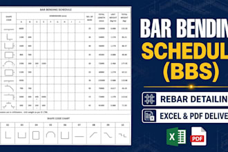 prepare an accurate bar bending schedule bbs for you