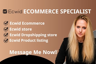 setup ecwid ecommerce cj dropshipping store product listing ecwid marketing