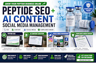 peptide seo peptide compliance ai content social media management