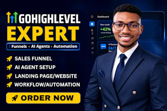 go high level expert gohighlevel voice ai agent receptionist ghl sales funnel