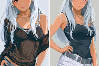 create custom sfw and nsfw anime ai character design