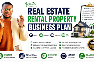 write real estate rental property business plan banks lenders investors sba loan