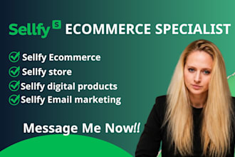 setup sellfy ecommerce store digital product sellfy email marketing sale funnel