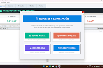 build your custom desktop app for inventory, sales or credit management