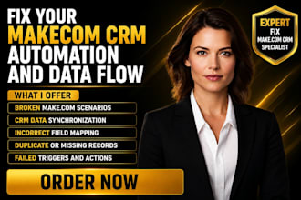 fix your makecom CRM automation and data flow