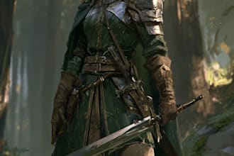 fantasy dnd character illustration