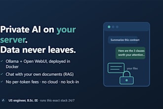 deploy private self hosted ai on your server with ollama and open webui