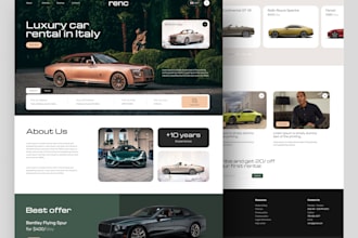 build car detailing, car wash, car rental, automotive repair mechanic website
