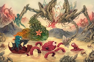 custom digital art surrealistic illustration