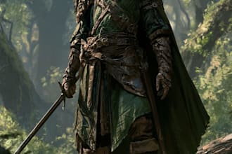 fantasy dnd character illustration