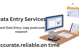 do data entry,copy paste and web reserch