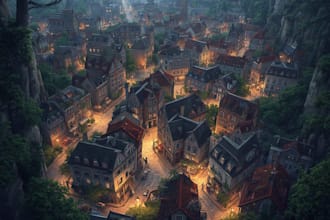 draw your intricate cities and favorite sceneries