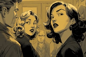 draw a custom anime and manga comic book page or chapter
