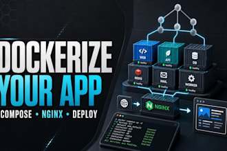 dockerize your application with docker compose and nginx