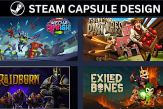 create steam capsule art steam capsule design game cover art steam artwork