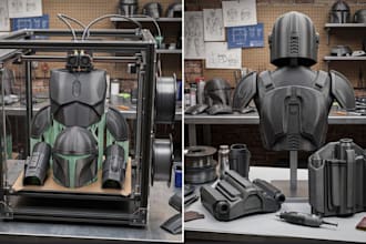 create wearable 3d armor cosplay 3d helmet cosplay props stl 3d print anime mask