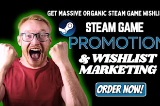 steam game promotion, steam game wishlist, steam game marketing