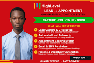 build gohighlevel CRM lead nurturing lead generation and appointment automation
