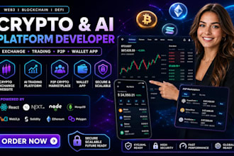 build crypto exchange website ai trading website p2p crypto website wallet app