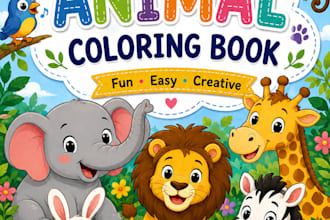 create digital coloring book pages for children or adults