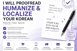 humanize and proofread ai translated korean to sound natural