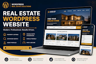 a professional real estate wordpress website with listings