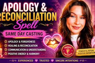cast apology and reconciliation with spell same day casting