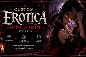 write your custom erotica, smut, or mature romance story