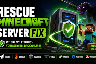 rescue minecraft server paper spigot fix plugins forge fabric neoforge cobblemon