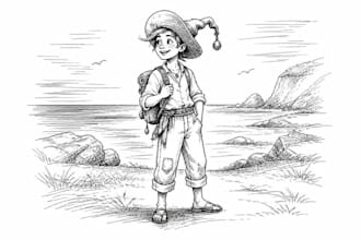 draw black and white sketch