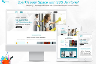 build house cleaning, office cleaning and janitorial appointment website