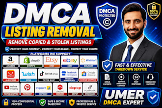 submit dmca takedown notices for stolen product listings