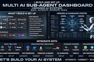 setup multi ai agent dashboard jarvis ai obsidian claude code hermes ai n8n