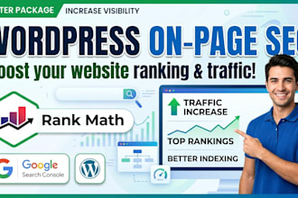 do wordpress on page seo setup rank math google search console