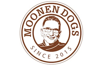 design classic celebrity chef rick dog logo