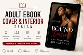 design professional adult erotic ebook cover and interior