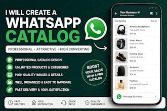create a professional whatsapp business catalog