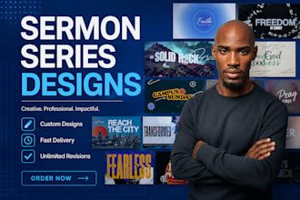 design professional church sermon series graphics and social media posts