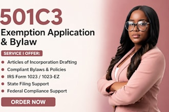 draft your 501c3 nonprofit articles of incorporation and bylaws