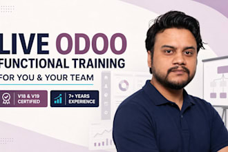 provide live odoo functional training for you and your team