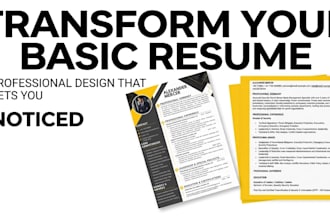 redesign and format your resume in canva professionally