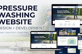 build pest control website junk removal, pressure washing, handyman website hvac
