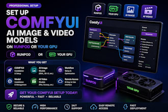 set up comfyui ai image and video models on runpod or your GPU